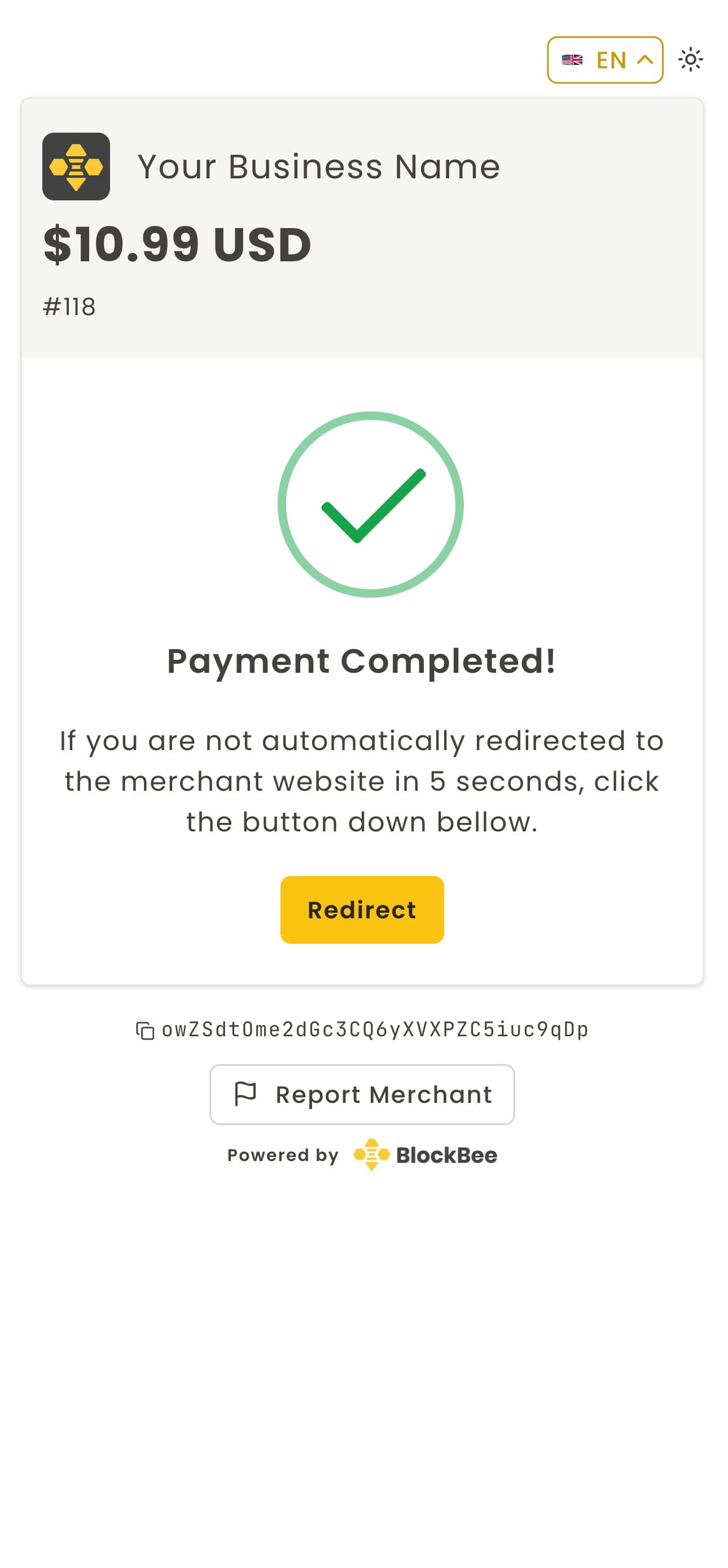 Payment Demo Step 2