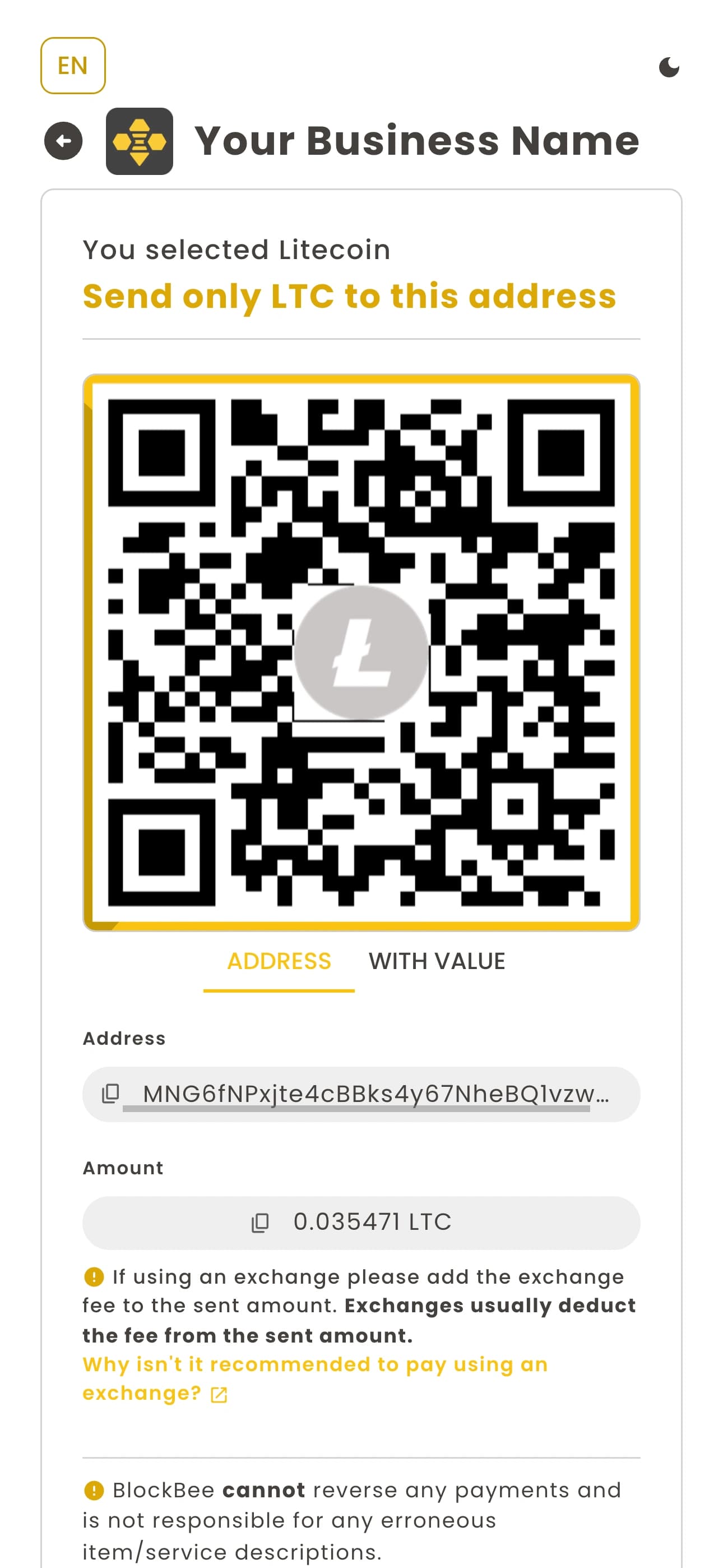 Payment Demo Step 2