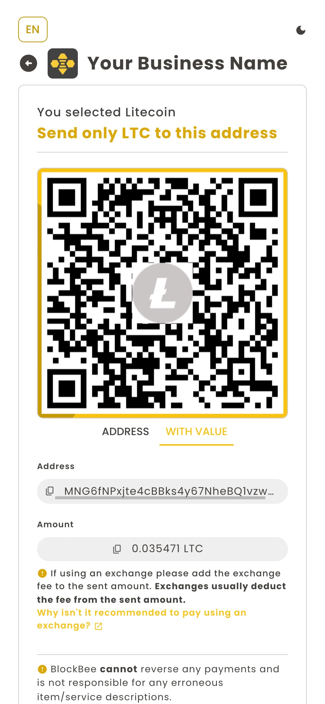 Payment Demo Step 3