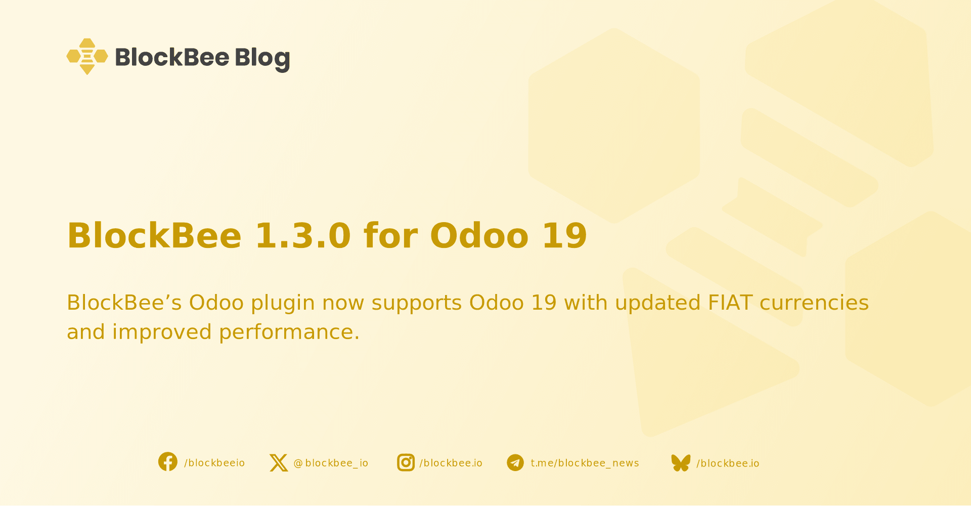 BlockBee 1.3.0 for Odoo 19