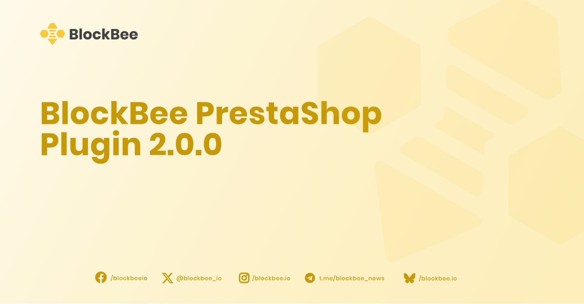 BlockBee PrestaShop Plugin 2.0.0