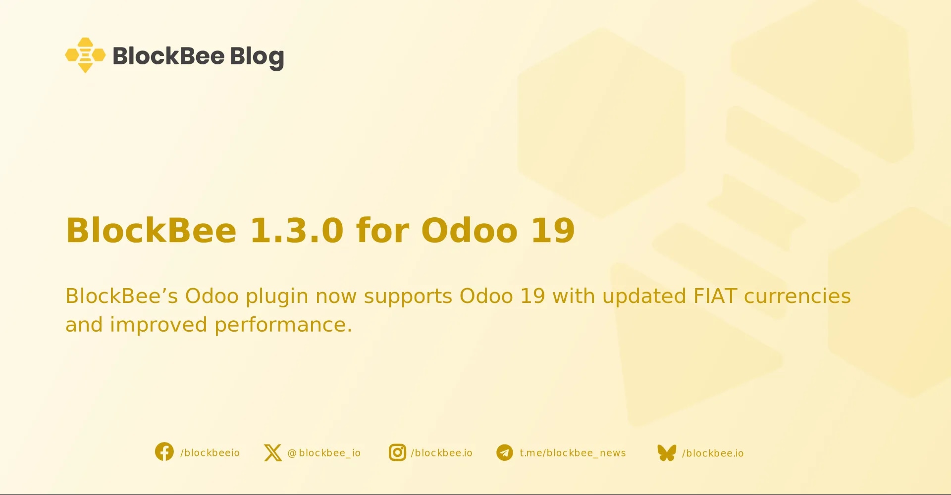 BlockBee 1.3.0 for Odoo 19