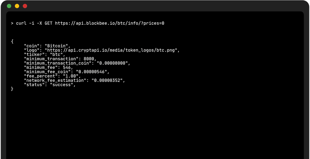 Blockbee API