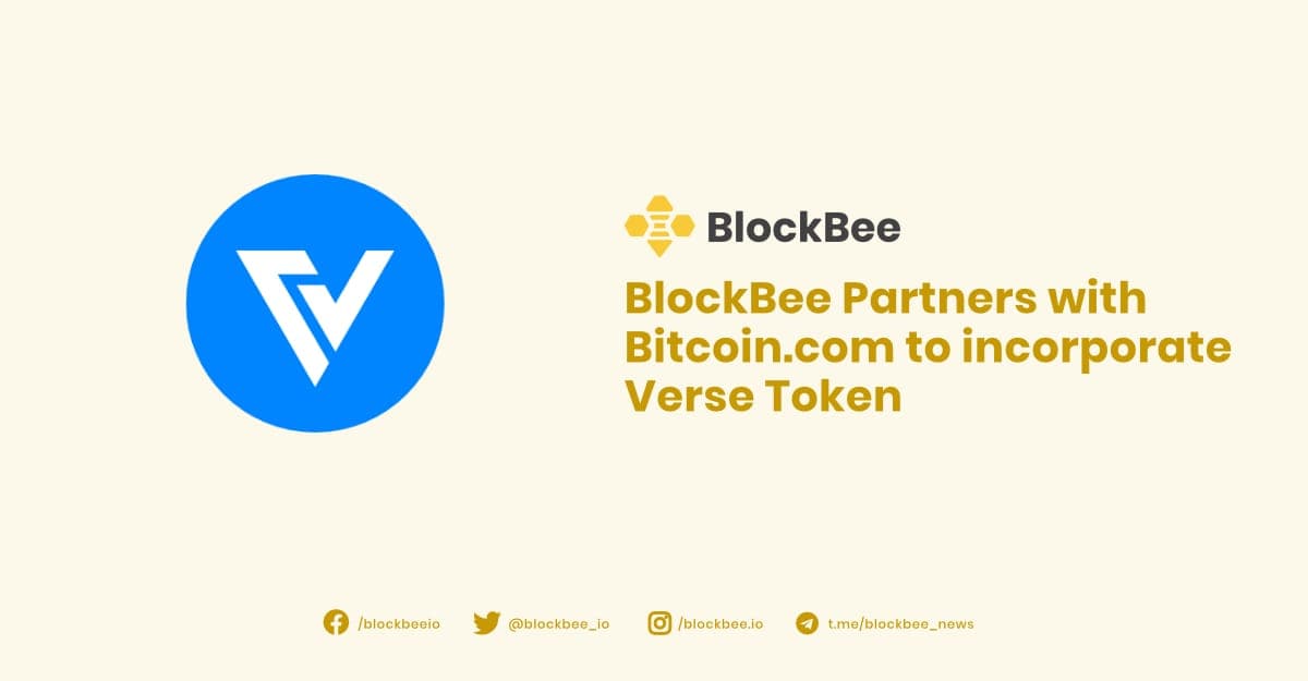 BlockBee partners with Bitcoin.com to incorporate Verse Token