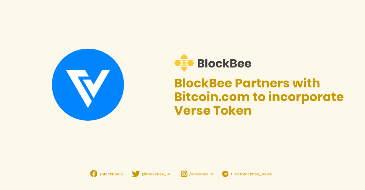 BlockBee partners with Bitcoin.com to incorporate Verse Token